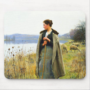 Alfombrilla De Ratón El arte de la pastora de Daniel Ridgway Knight