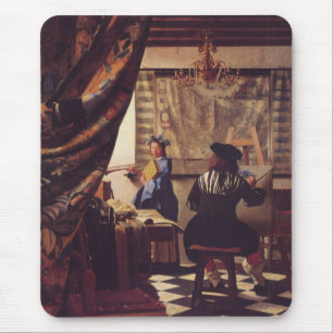 Alfombrilla De Ratón El arte de la pintura de Juan Vermeer