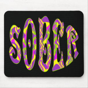 Alfombrilla De Ratón El arte psicodélico de SOBER Retro 60