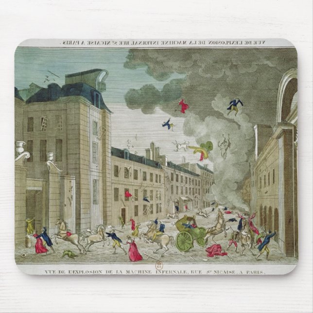 Alfombrilla De Ratón El asesinato frustrado de Napoleon Bonaparte (Frente)