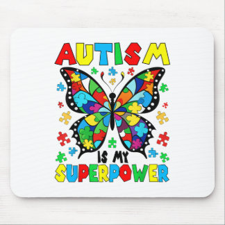 Alfombrilla De Ratón El Autismo De La Mariposa Cuta Es Mi Chica De Auti