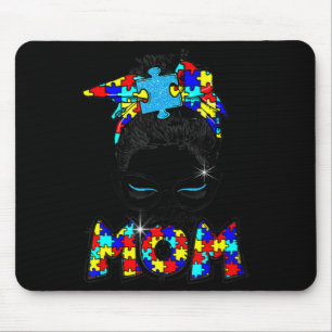 Alfombrilla De Ratón El autismo desordenado rompecabezas de la madre de