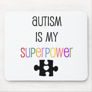 Alfombrilla De Ratón El autismo es mi superpotencia Mousepad