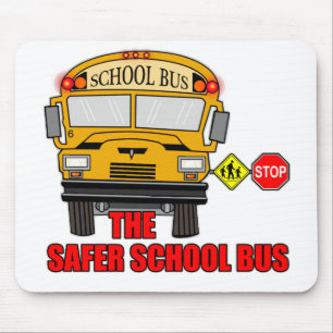 Alfombrilla De Ratón El autobús escolar más seguro