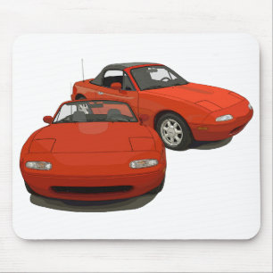 Alfombrilla De Ratón El Avenue Art Red Sports Car