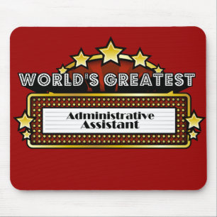 Alfombrilla De Ratón El ayudante administrativo más grande del mundo