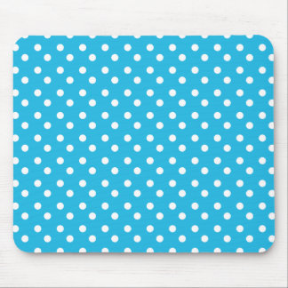 Alfombrilla De Ratón El azul con blanco puntea Mousepad