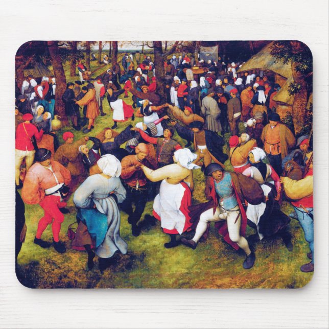 Alfombrilla De Ratón El baile Boda, Pieter Bruegel (Frente)