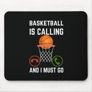 Alfombrilla De Ratón El Baloncesto Está Llamando Y Debo Ir1