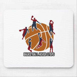 Alfombrilla De Ratón El baloncesto nunca para