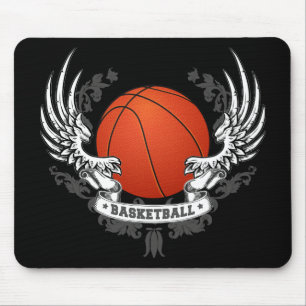 Alfombrilla De Ratón El baloncesto se va volando Mousepad