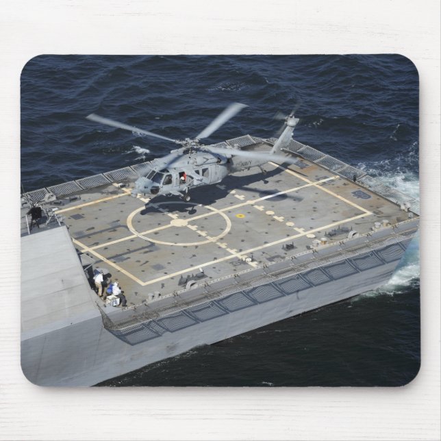 Alfombrilla De Ratón El barco de combate litoral USS Freedom (Frente)