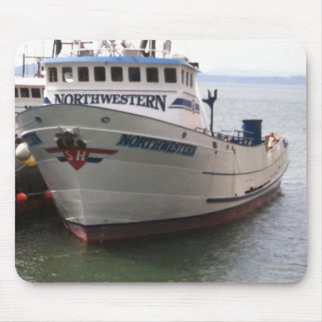 Alfombrilla De Ratón El barco pesquero de cangrejo del noroeste (Frente)