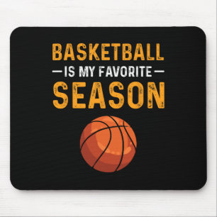 Alfombrilla De Ratón El básquetbol es mi temporada favorita