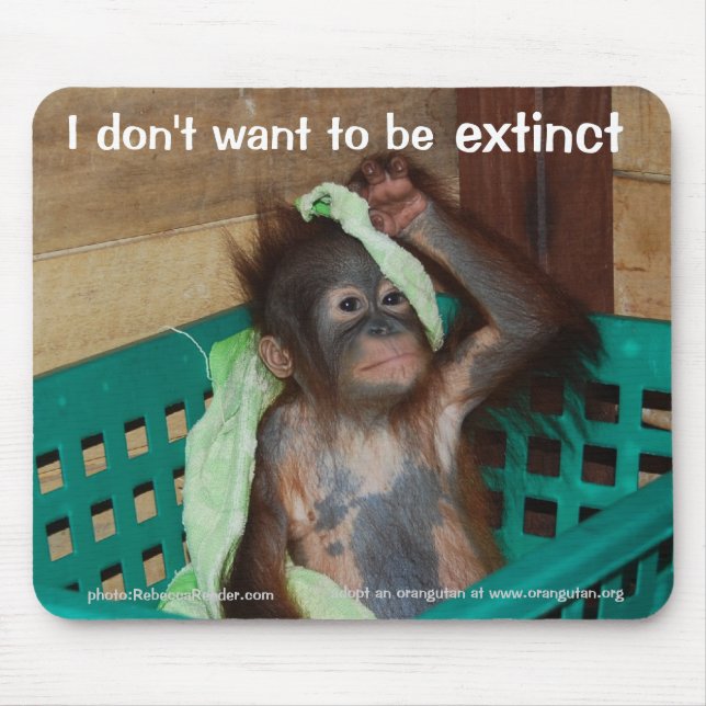 Alfombrilla De Ratón El bebé pudiente de la conservación de la vida sil (Frente)