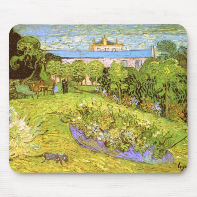 Alfombrilla De Ratón El Bella Artes Garden Van Gogh de Daubigny (Frente)
