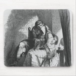 Alfombrilla De Ratón El besarse de Heloise y de Abelard