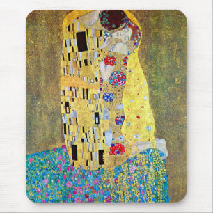 Alfombrilla De Ratón El beso de Gustav Klimt, vintage Art Nouveau