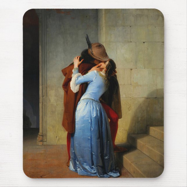 Alfombrilla De Ratón El beso Francesco Hayez (Frente)