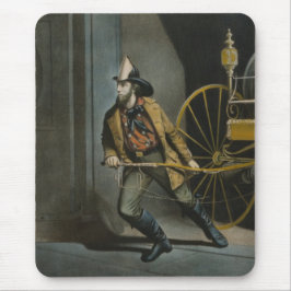 Alfombrilla De Ratón El bombero estadounidense: Siempre listo