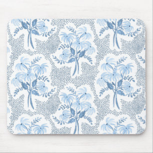 Alfombrilla De Ratón el Bouquet de la Perla azul y blanco