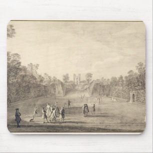Alfombrilla De Ratón El Bowling Green en Claremont, 1738 (grabado)