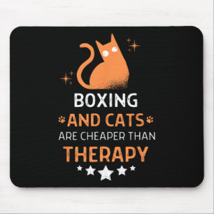 Alfombrilla De Ratón El Boxeo Y Los Gatos Son Más Baratos Que Los Hombr