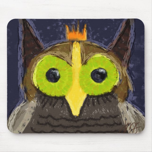 Alfombrilla De Ratón El búho regio (Frente)