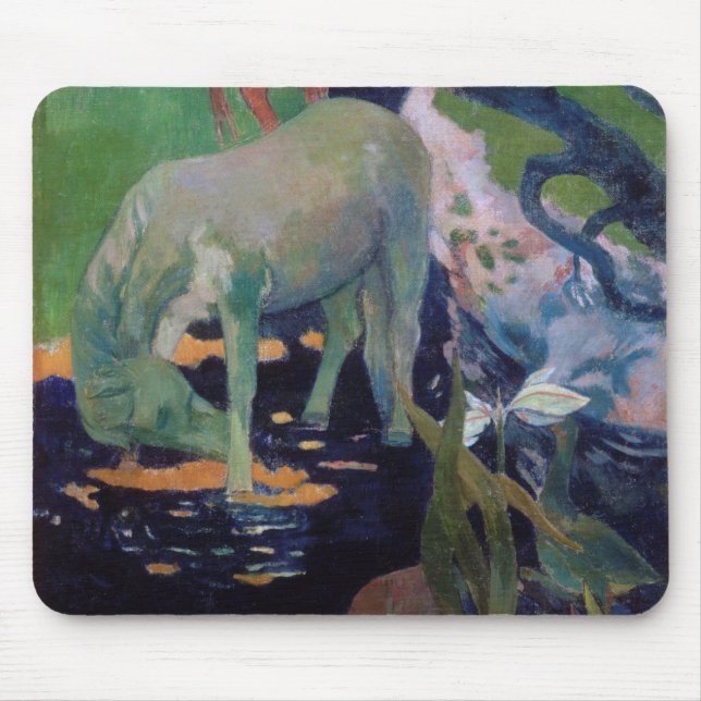 Alfombrilla De Ratón El caballo blanco, Gauguin (Frente)