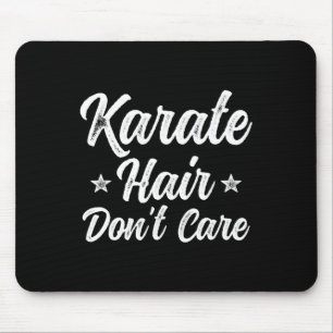 Alfombrilla De Ratón El cabello de Karate vintage no le importan las di