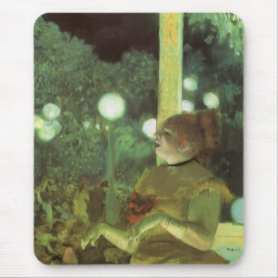Alfombrilla De Ratón El Cafe Concert por Edgar Degas, Arte Antiguo Fino
