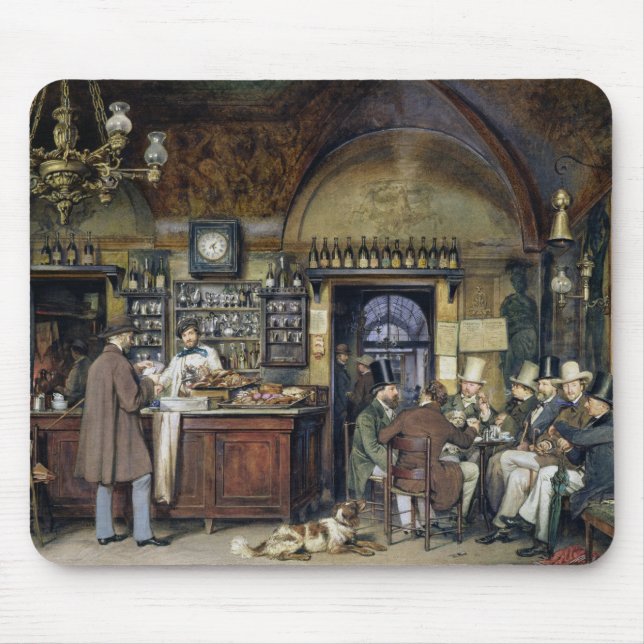 Alfombrilla De Ratón El café en Roma, 1856 (Frente)