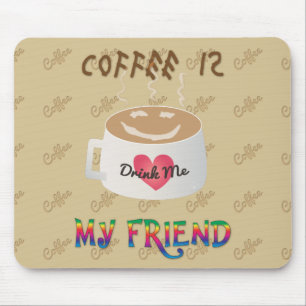 Alfombrilla De Ratón El café es mi amigo