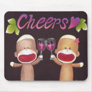 Alfombrilla De Ratón El calcetín de las alegrías Monkeys Mousepad
