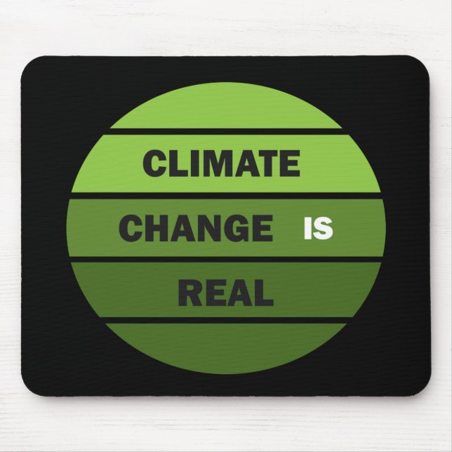 Alfombrilla De Ratón el cambio climático es real (Frente)