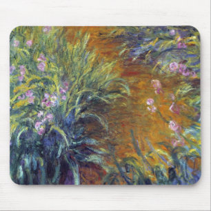 Alfombrilla De Ratón El camino a través de los lirios por Claude Monet