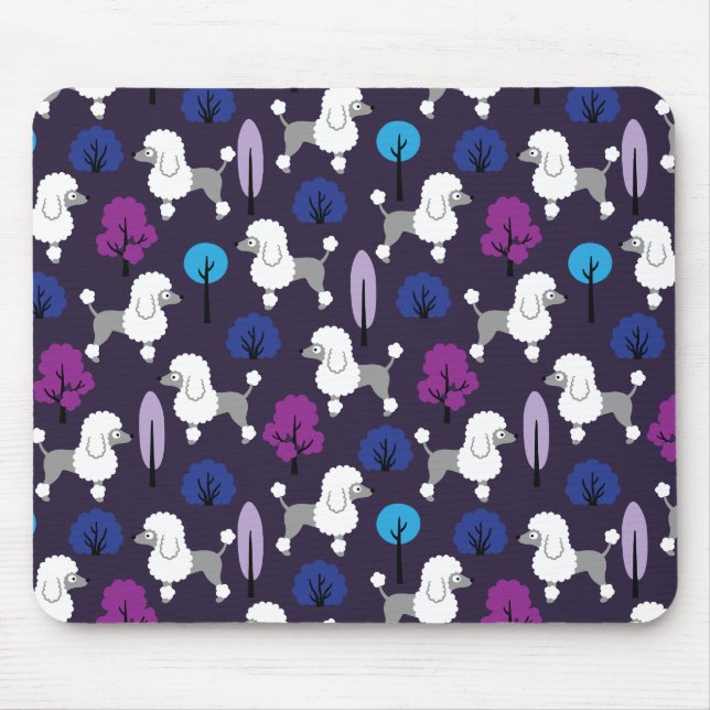 Alfombrilla De Ratón El caniche en el parque (Frente)