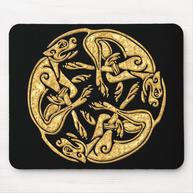 Alfombrilla De Ratón El Celtic persigue arte digital del ornamento (Frente)