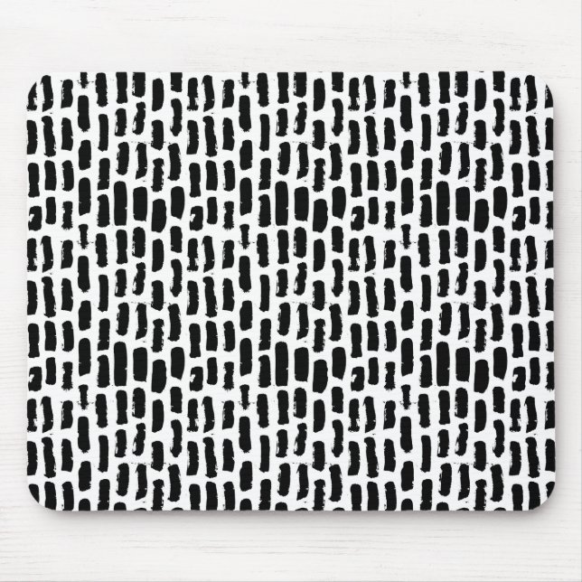 Alfombrilla De Ratón El cepillo negro frota ligeramente el modelo (Frente)