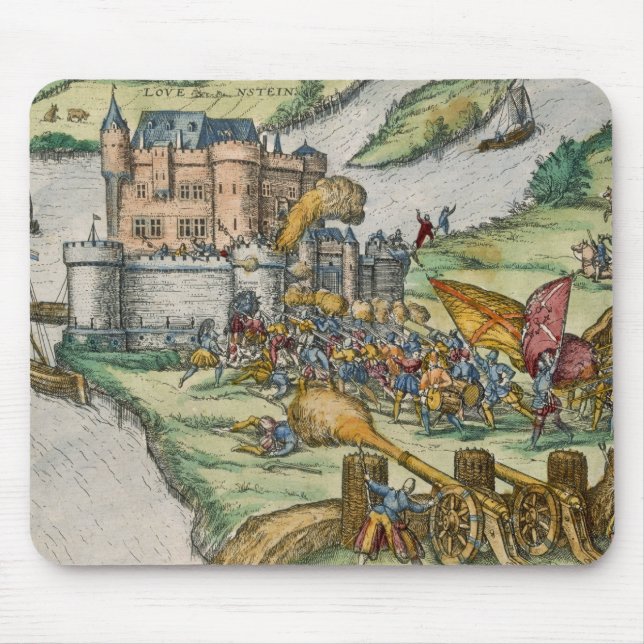 Alfombrilla De Ratón El cerco de Lovaina y el heroísmo de Harman Reu (Frente)