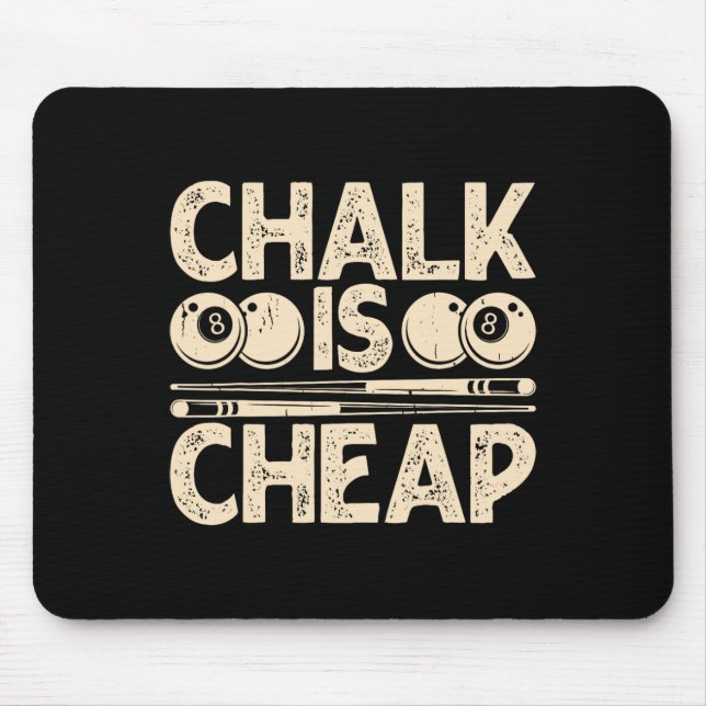 Alfombrilla De Ratón El Chalk Es Barato (Frente)