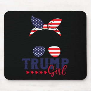 Alfombrilla De Ratón El Chica Trump Messy Bun Trump Elección Estadounid