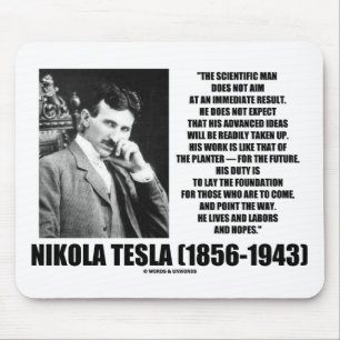 Alfombrilla De Ratón El Científico Nikola Tesla No Tiene Inmediato