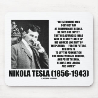 Alfombrilla De Ratón El Científico Nikola Tesla No Tiene Inmediato