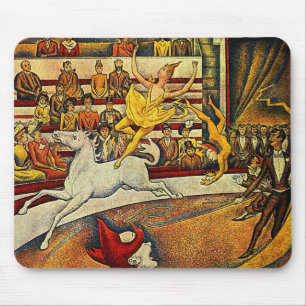 Alfombrilla De Ratón El circo de Georges Seurat (1891)