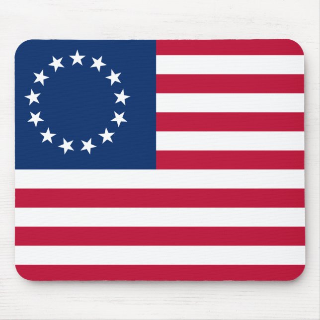Alfombrilla De Ratón El círculo de las estrellas, la bandera estadounid (Frente)