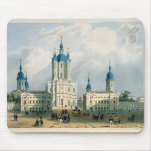 Alfombrilla De Ratón El claustro de Smolny en St Petersburg