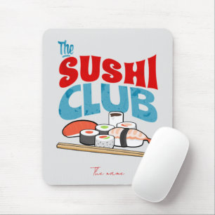 Alfombrilla De Ratón el club de sushi, el sushi