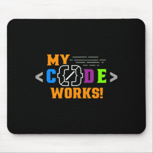 Alfombrilla De Ratón El código funciona divertido programador codifican