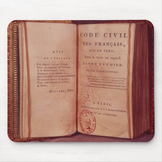 Alfombrilla De Ratón El código napoleónico (Frente)